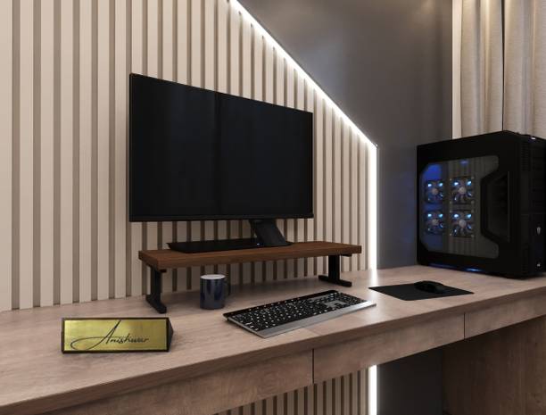 Anishwar Elegant Stylish multi-purpose Laptop Table, Space-saving Compact Design, Engineered Wood TV Entertainment Unit