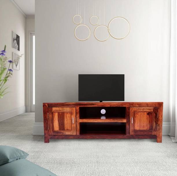 Craftvelly Premium Quality Of SheeshamWood Solid Wood TV Entertainment Unit