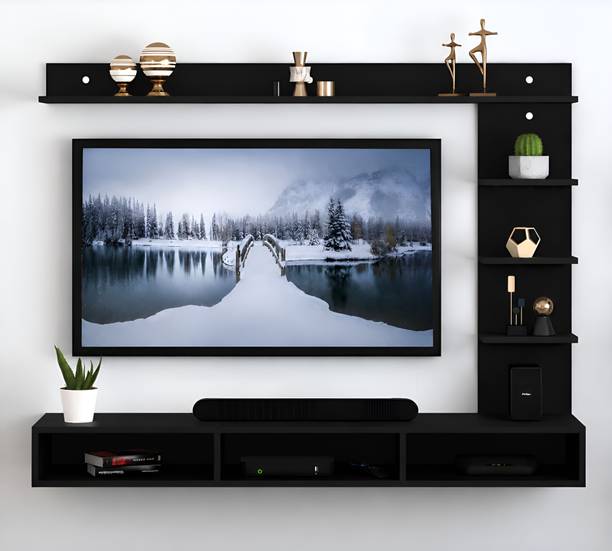 SAMYX Modern Wall Mounted TV Unit with Storage | Wooden Entertainment unit Engineered Wood TV Entertainment Unit