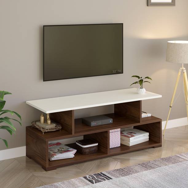 BLUEWUD Victor TV Stand with Storage Shelves For Sound Bar and Decor for Home Engineered Wood TV Entertainment Unit