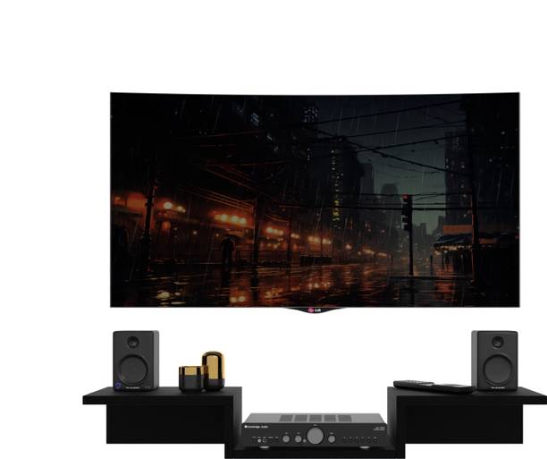 Odestar Upto 32 Inch Set Top Box Stand | TV Cabinet for Living Room Wall Shelf Engineered Wood TV Entertainment Unit