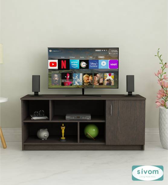 SIVOM Fortune Multipurpose TV Unit fits upto 43 inch with Storage Engineered Wood TV Entertainment Unit