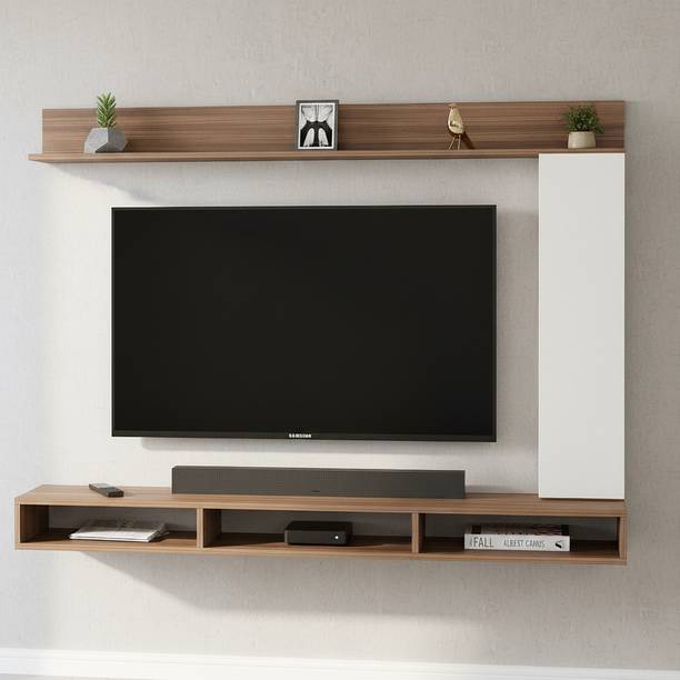 FURNEASER Morris TV Unit 55" Wall Cabinet, Stand, Rack, Shelf, Engineered Wood TV Entertainment Unit