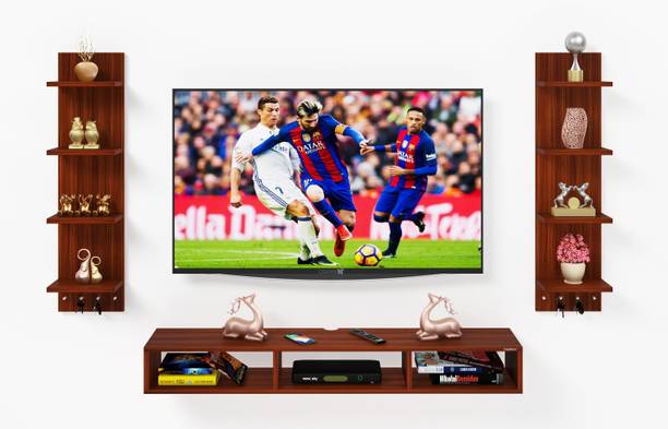 Captiver Engineered Wood Wall Mounted Entertainment Tv Unit 55 Inch Engineered Wood TV Entertainment Unit
