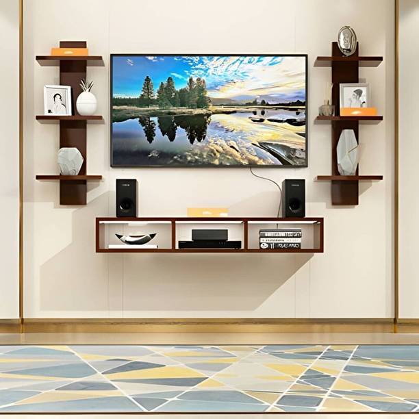 SK Enterprises Bhubali Wange Engineered Wood TV Entertainment Unit