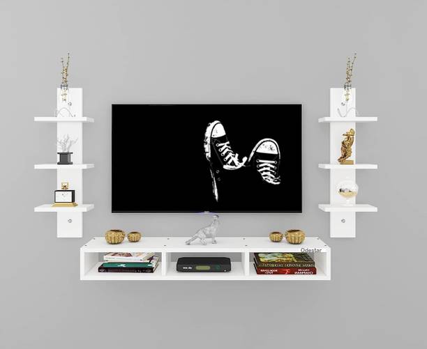 Odestar Odestar Riano Particle Board TV Entertainment Unit Stand, Mounted TV Unit Engineered Wood TV Entertainment Unit