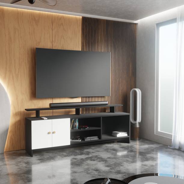 Flipkart Perfect Homes TV Unit for Living Room | TV Stand Table Cabinet Furniture for Home |Living room Engineered Wood TV Entertainment Unit
