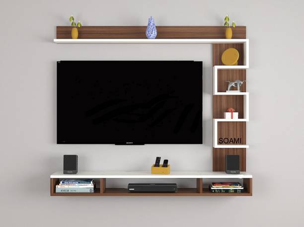 ONEDEEP Wall Mounted Tv Unit For Living Room, Stand, Rack, Shelf, Cabinet Engineered Wood TV Entertainment Unit