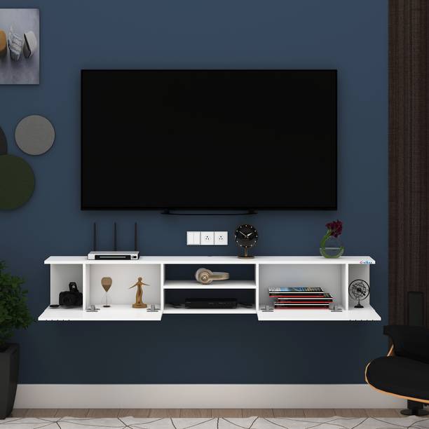 ANIKAA Nimbus Wall Mount TV Unit Cabinet | Stylish Floating TV Stand for Up to 50" TVs Engineered Wood TV Entertainment Unit