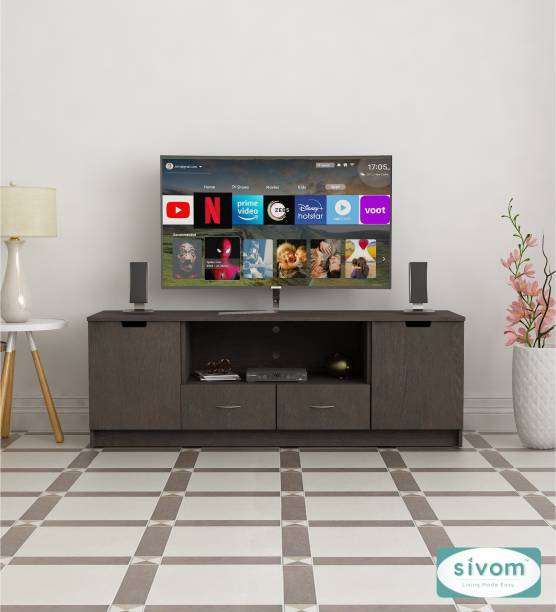 SIVOM Morgan Multipurpose TV Unit fits upto 43 inch with Storage Engineered Wood TV Entertainment Unit