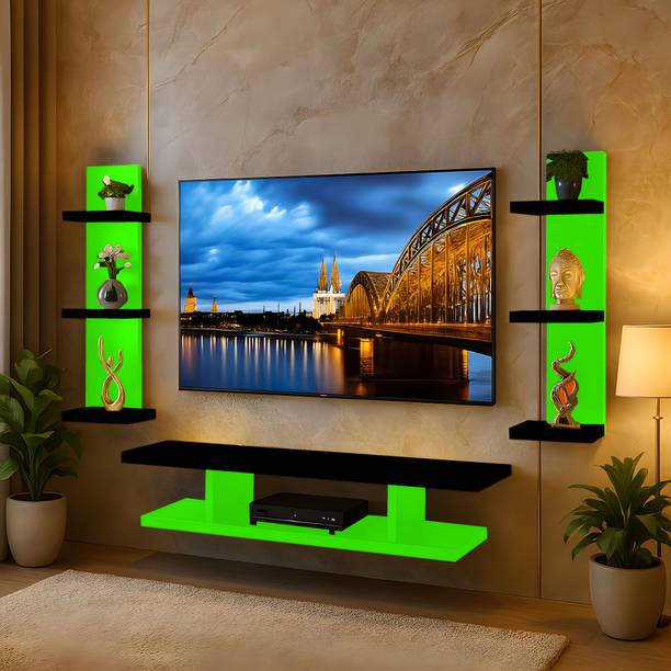 Wookart Wookart EliteWall Series Modern MDF Wall Mounted TV Unit with Storage Engineered Wood TV Entertainment Unit