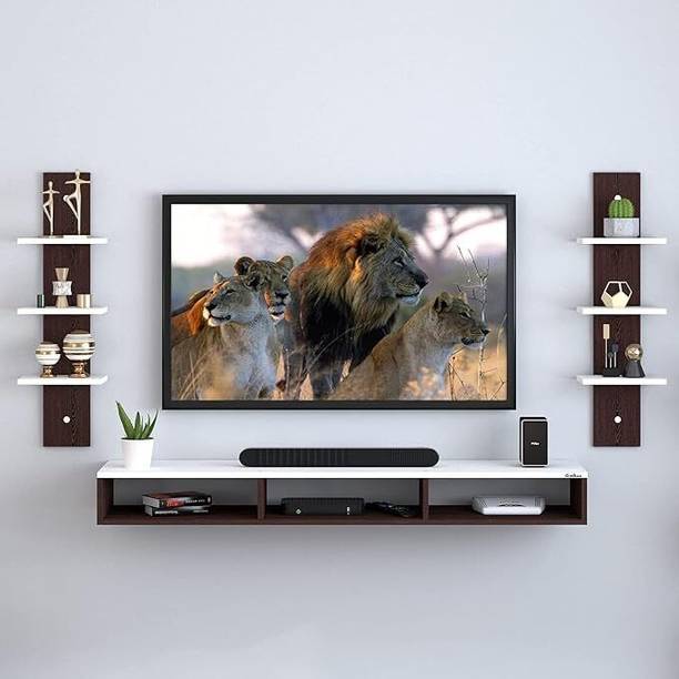 SK Enterprises bhubali(wenge/white) Engineered Wood TV Entertainment Unit