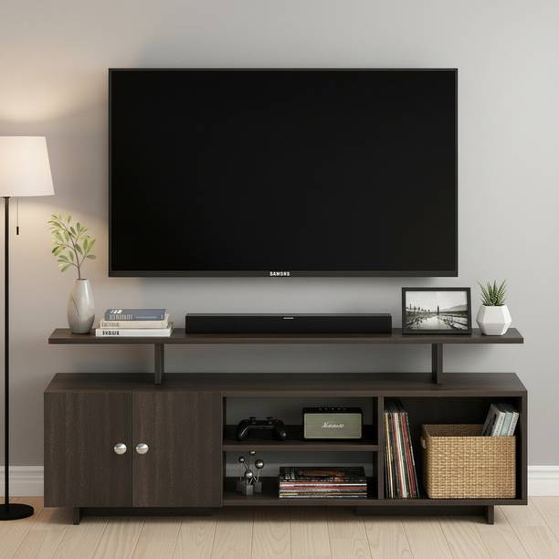FURNEASER Eskido Tv Cabinet 55" Showcase Unit, Stand, Rack, Table, Engineered Wood TV Entertainment Unit