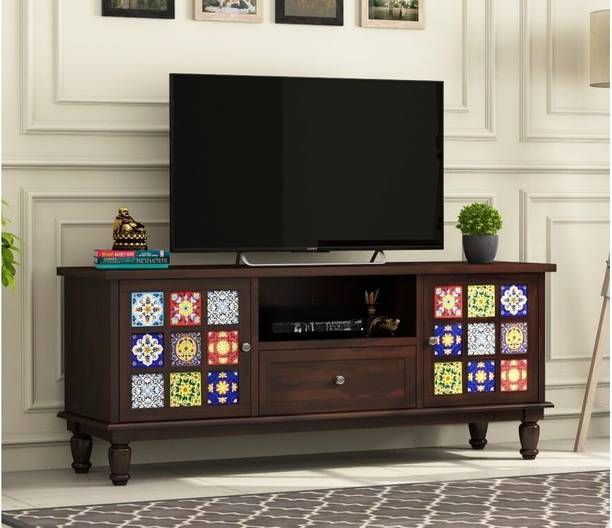apana timber Sheesham Wood TV Entertainment Unit With Door/ Drawer Storage For Living Room || Solid Wood TV Entertainment Unit