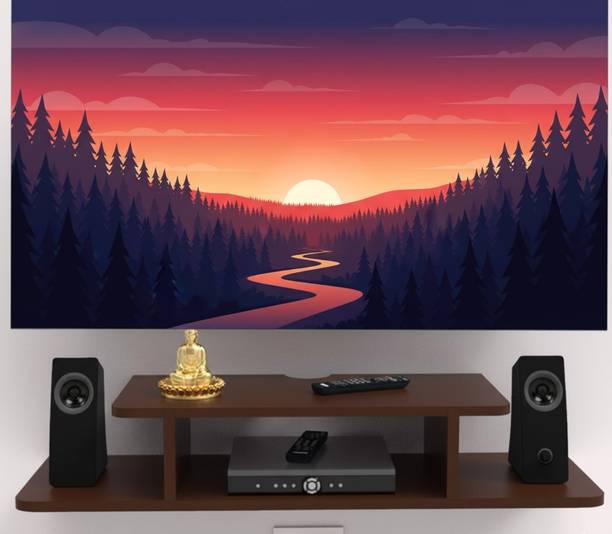 CHARMWUD tv stand wall mounted wall hanging shelves wall mounted shelf Engineered Wood TV Entertainment Unit