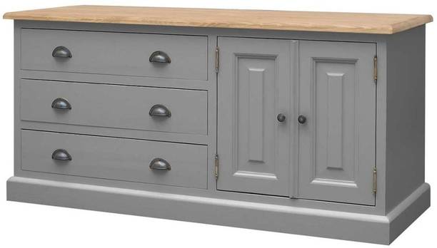 APRODZ Leo Solid Wood TV Entertainment Unit