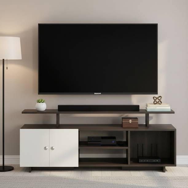 FURNEASER Eskido Tv Cabinet 55" Showcase Unit, Stand, Rack, Table, Engineered Wood TV Entertainment Unit