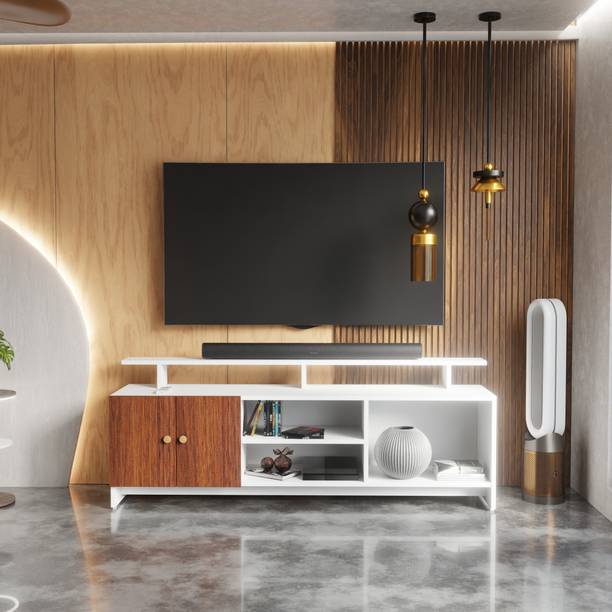 Flipkart Perfect Homes TV Unit for Living Room | TV Stand Table Cabinet Furniture for Home |Living room Engineered Wood TV Entertainment Unit