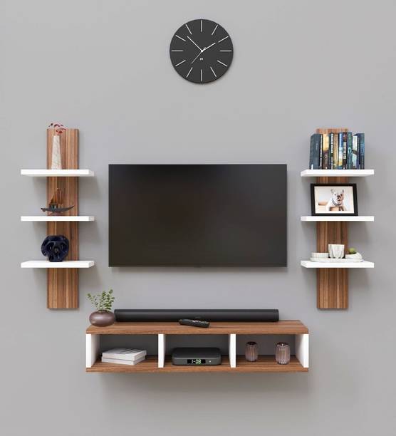 Flipkart Perfect Homes Wall Decore Tv Entertainment Unit For Indoor Furniture Engineered Wood TV Entertainment Unit