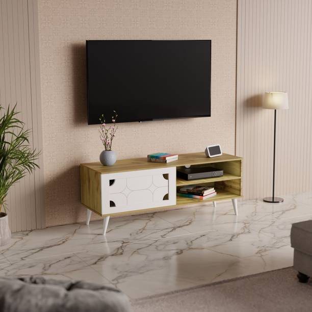 beaatho beAAtho Nexa,Tv Unit with Display Shelves & Cabinet Storage Engineered Wood TV Entertainment Unit