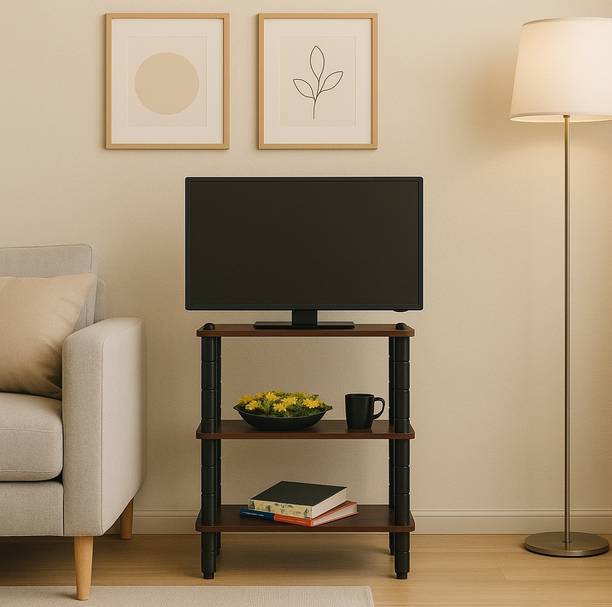 PEDPIX Multipurpose Wooden Shelf - Space-Saving Storage for Home, Kitchen & Office Engineered Wood TV Entertainment Unit