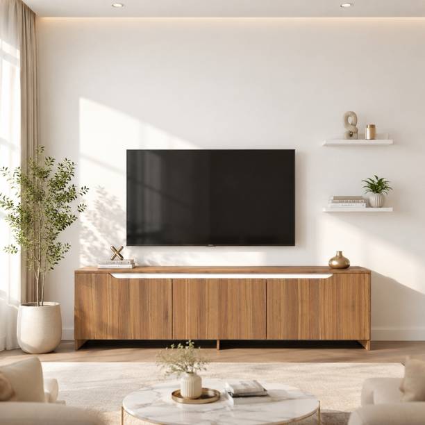 Flipkart Perfect Homes Matte Finish TV Entertainment Unit Tv Stand And Decore Engineered Wood TV Entertainment Unit