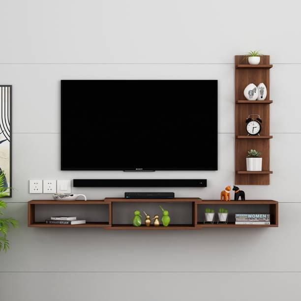 Woodbuzz Snow Engineered Wood TV Entertainment Unit