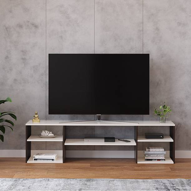 WOODWIDER Morgan Floor TV Cabinet Stand Rack Table, Engineered Wood TV Entertainment Unit