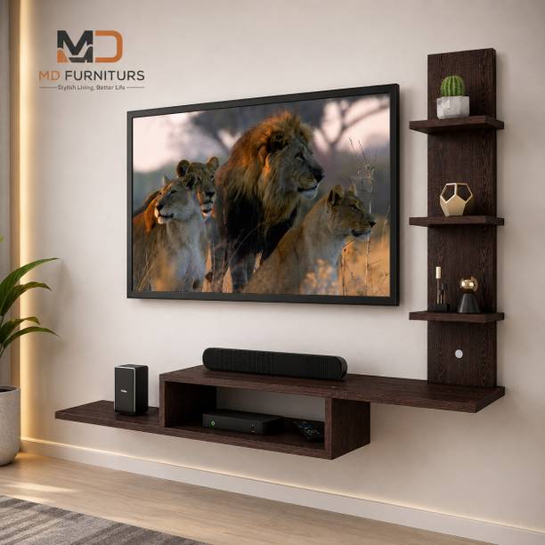 MD Furniturs Tv Cabinet 50 Inches Engineered Wood TV Entertainment Unit