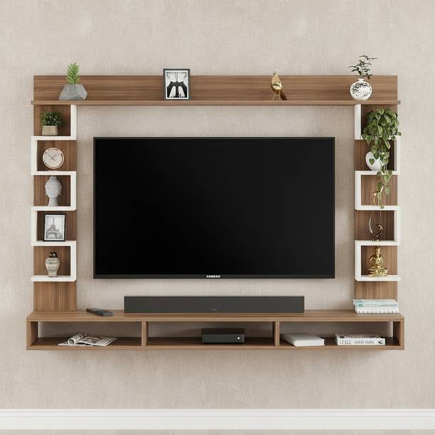 FURNEASER Cabiar TV Entertainment Units 55" Wall Cabinet, Stand, Rack, Shelf, Engineered Wood TV Entertainment Unit