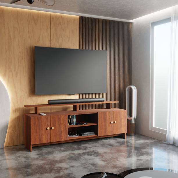 Flipkart Perfect Homes TV Stand Table for Living Room | TV Unit Cabinet Furniture for Home |Living room Engineered Wood TV Entertainment Unit