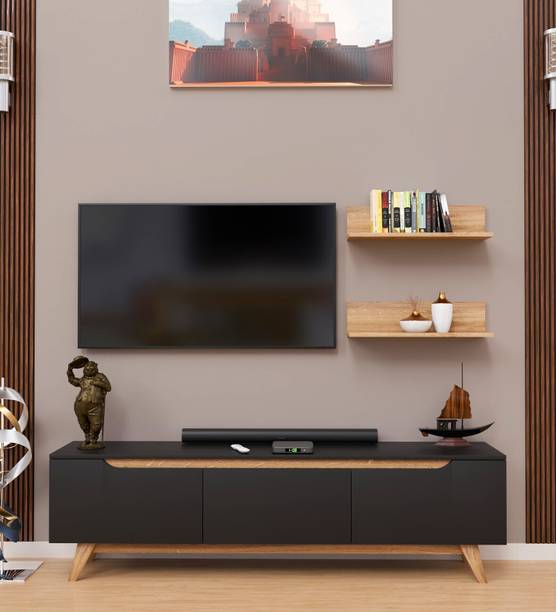Spyder Craft Matte Finish TV Entertainment Unit | Tv Stand And Decore Engineered Wood TV Entertainment Unit
