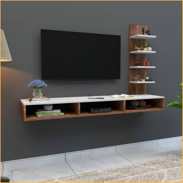 Sku Craft Engineered Wood TV Entertainment Unit, Wall Mounted TV Unit Engineered Wood TV Entertainment Unit