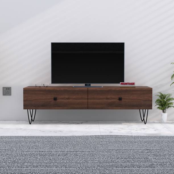 MONTAGE LED TV Cabinet for Living Room with Drawer Storage Engineered Wood TV Entertainment Unit