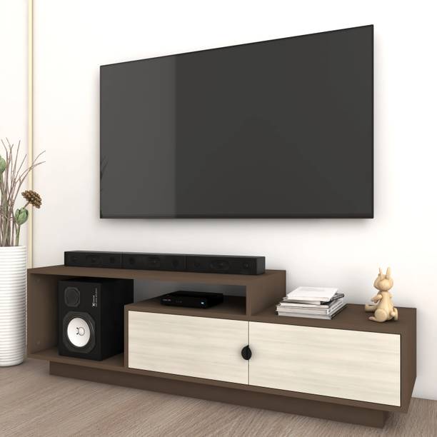spacesbyU Caspo TV Unit with Storage | Engineered Wood TV Entertainment Unit