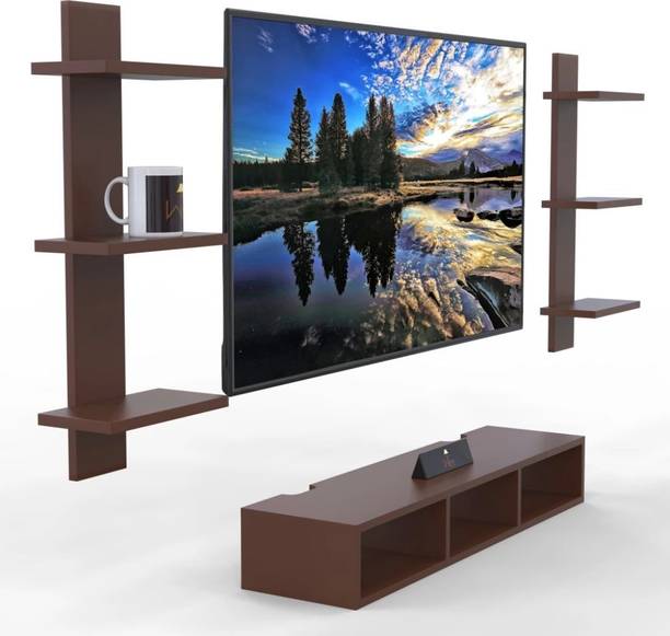 Livster Space-Saving Wooden TV Stand for Set-Top Box & Speakers Engineered Wood TV Entertainment Unit