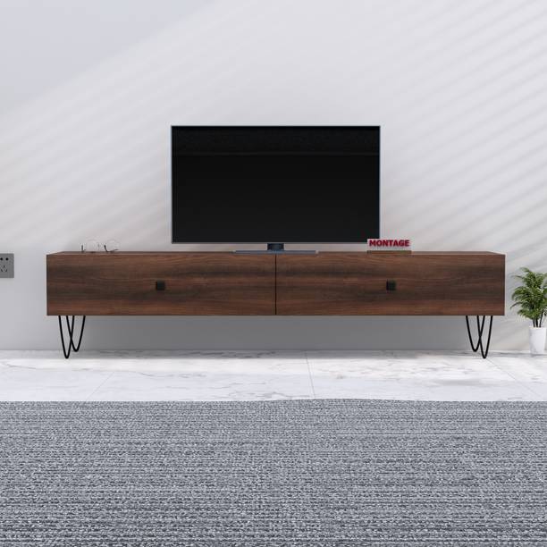 MONTAGE LED TV Cabinet for Living Room with Drawer Storage Engineered Wood TV Entertainment Unit