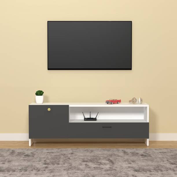 Divysa Modern Engineered Wood TV Unit Cabinet with Storage for Living Room, Bedroom Engineered Wood TV Entertainment Unit
