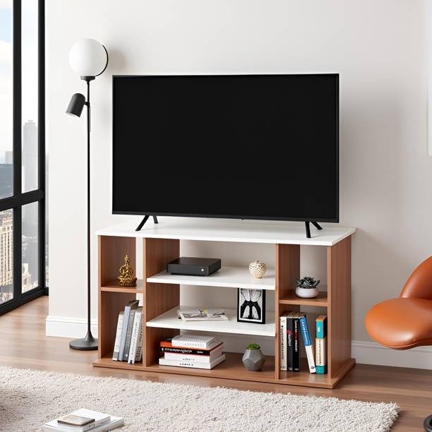 FURNEASER Mayeba Tv Table, Stand, Rack, Corner Cabinet, Engineered Wood TV Entertainment Unit