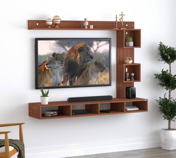 ANIKAA Irina TV Cabinet | Wall TV Unit Engineered Wood TV Entertainment Unit
