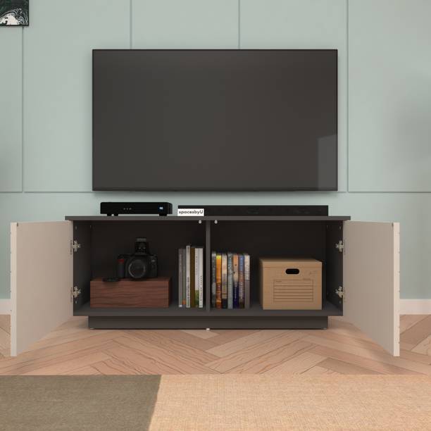 spacesbyU Designer TV Unit for upto 55 Inches | Engineered Wood TV Entertainment Unit