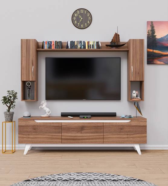 Spyder Craft Matte Finished Tv stand With Storage TV Unit cabinet Engineered Wood TV Entertainment Unit