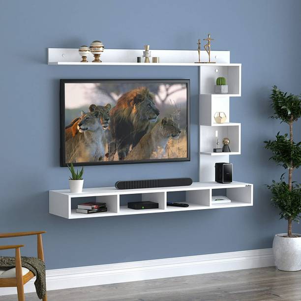 ANIKAA Casey Engineered Wood Wall Mount TV Unit Engineered Wood TV Entertainment Unit
