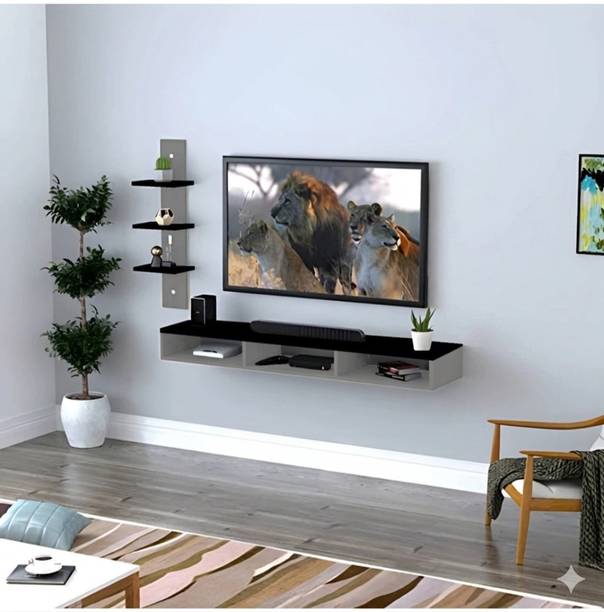 AK ENTERPRISES Modern Luxe TV Unit Series Engineered Wood TV Entertainment Unit