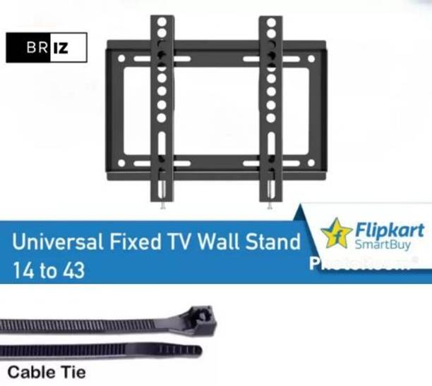 BRIZ 24/26/32/40/42 Inches Ultra Slim LED TV Wall Mount Stand For All Brands Fixed TV Mount