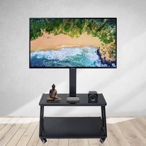 D&V ENGINEERING Floor TV Stand with Height Adjustable Mount for 24 to 65-inch LCD/LED (Premier) Full Motion TV Mount