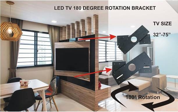 violox 360 Rotating TV Bracket for Room Partition Mounting Rotation Stand Fixed TV Mount