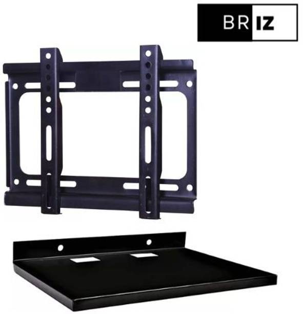 BRIZ 24/32/26/40 All BrandsTV Wallmount with Metal Big Size Settop box Stand Fixed TV Mount
