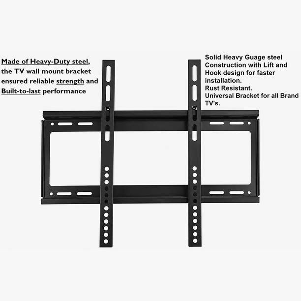 PNETROME Tough Sturdy Fixed TV Wall Stand for 26–55 Inch 4K TVs Fixed TV Mount