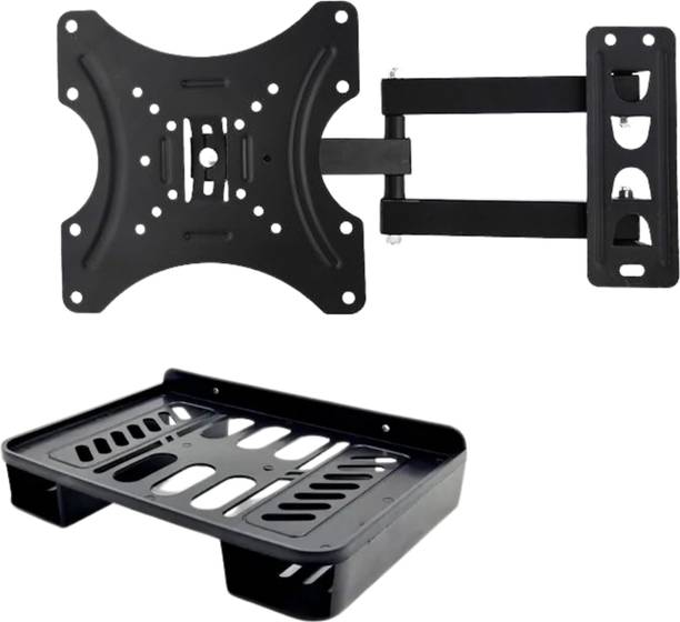 RISSACHI Wall Mount Stand for 17 to 32-inch LCD LED TV with Double Remote Holder Full Motion TV Mount